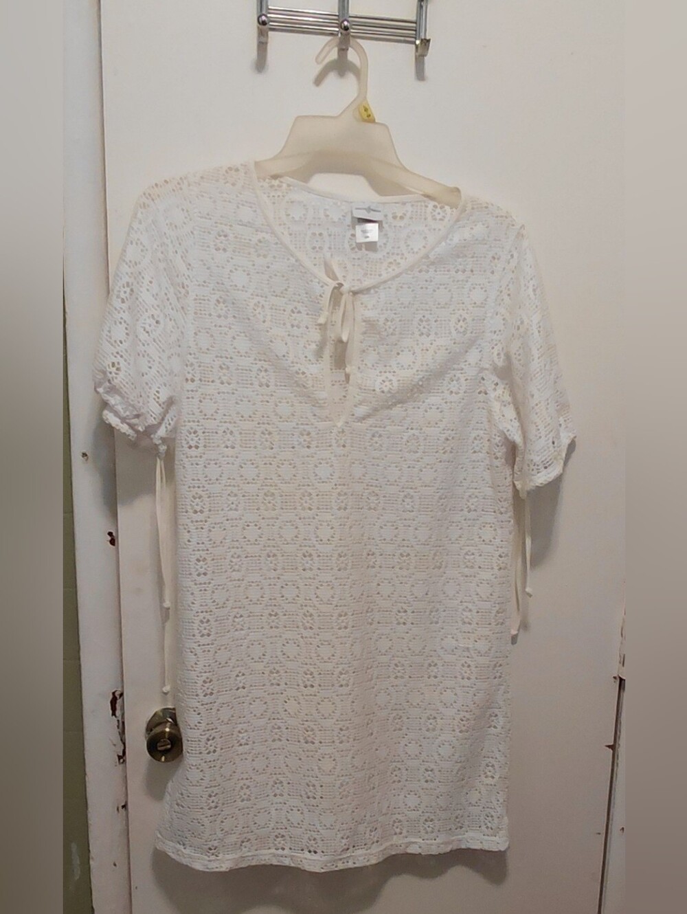 Jaclyn Smith White Kimono  Cover Up Size MEDIUM
